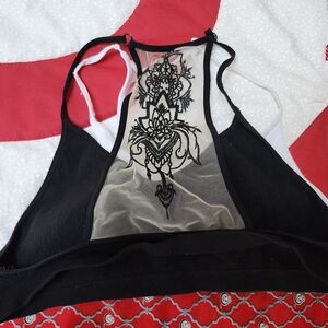 Black Lace Detail Bralette